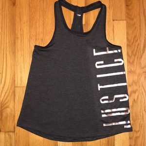 Justice tank top girls size medium